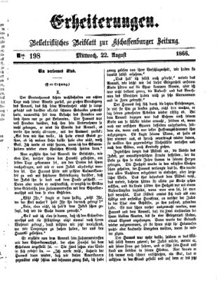 Erheiterungen (Aschaffenburger Zeitung) Mittwoch 22. August 1866