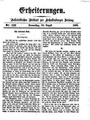 Erheiterungen (Aschaffenburger Zeitung) Donnerstag 23. August 1866