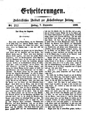 Erheiterungen (Aschaffenburger Zeitung) Freitag 7. September 1866