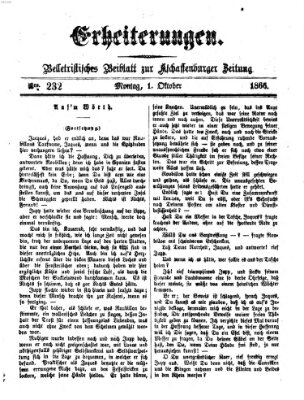 Erheiterungen (Aschaffenburger Zeitung) Montag 1. Oktober 1866