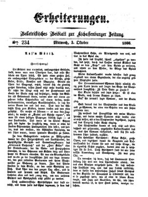 Erheiterungen (Aschaffenburger Zeitung) Mittwoch 3. Oktober 1866