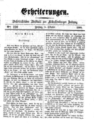 Erheiterungen (Aschaffenburger Zeitung) Freitag 5. Oktober 1866