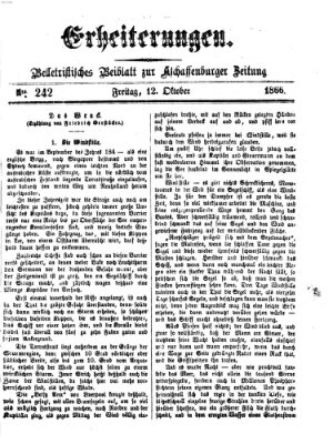 Erheiterungen (Aschaffenburger Zeitung) Freitag 12. Oktober 1866