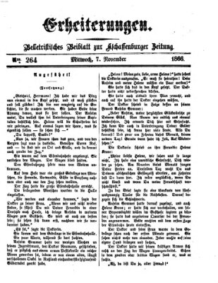 Erheiterungen (Aschaffenburger Zeitung) Mittwoch 7. November 1866