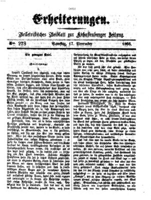 Erheiterungen (Aschaffenburger Zeitung) Samstag 17. November 1866