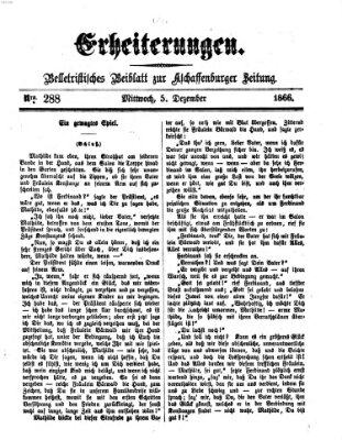 Erheiterungen (Aschaffenburger Zeitung) Mittwoch 5. Dezember 1866