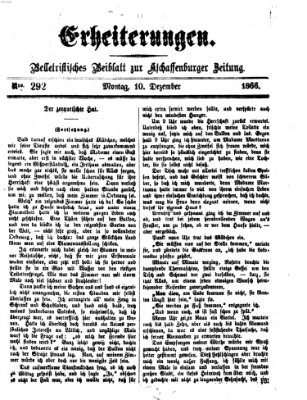 Erheiterungen (Aschaffenburger Zeitung) Montag 10. Dezember 1866