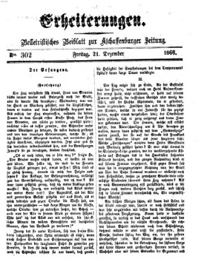 Erheiterungen (Aschaffenburger Zeitung) Freitag 21. Dezember 1866