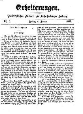 Erheiterungen (Aschaffenburger Zeitung) Freitag 4. Januar 1867