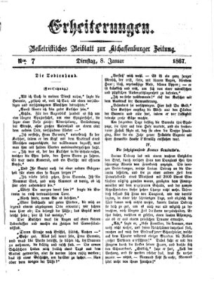 Erheiterungen (Aschaffenburger Zeitung) Dienstag 8. Januar 1867