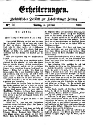 Erheiterungen (Aschaffenburger Zeitung) Montag 4. Februar 1867