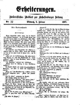 Erheiterungen (Aschaffenburger Zeitung) Mittwoch 6. Februar 1867