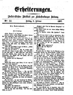 Erheiterungen (Aschaffenburger Zeitung) Freitag 8. Februar 1867