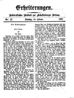 Erheiterungen (Aschaffenburger Zeitung) Dienstag 12. Februar 1867