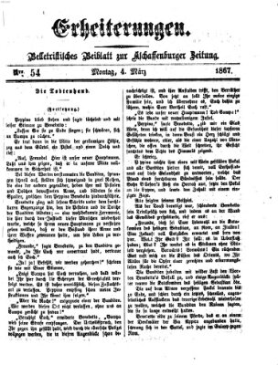 Erheiterungen (Aschaffenburger Zeitung) Montag 4. März 1867