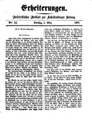 Erheiterungen (Aschaffenburger Zeitung) Dienstag 5. März 1867