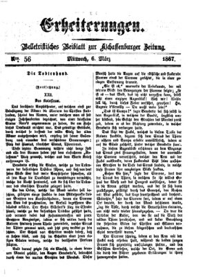 Erheiterungen (Aschaffenburger Zeitung) Mittwoch 6. März 1867