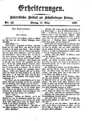 Erheiterungen (Aschaffenburger Zeitung) Montag 11. März 1867