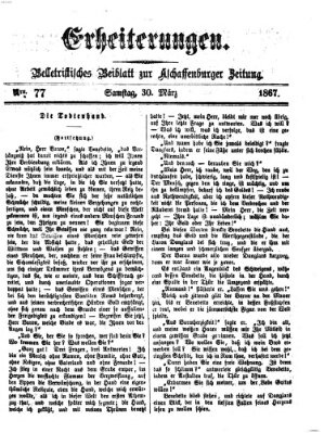 Erheiterungen (Aschaffenburger Zeitung) Samstag 30. März 1867