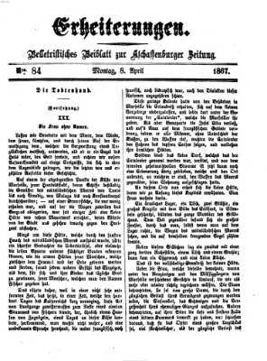 Erheiterungen (Aschaffenburger Zeitung) Montag 8. April 1867