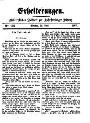 Erheiterungen (Aschaffenburger Zeitung) Montag 29. April 1867