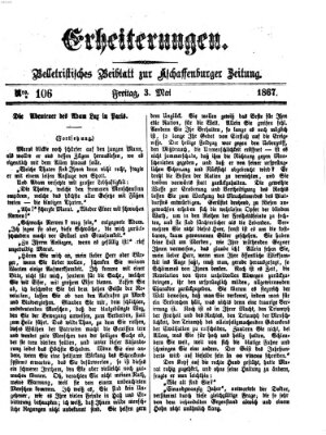 Erheiterungen (Aschaffenburger Zeitung) Freitag 3. Mai 1867