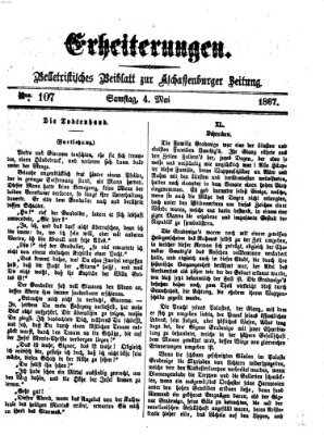 Erheiterungen (Aschaffenburger Zeitung) Samstag 4. Mai 1867