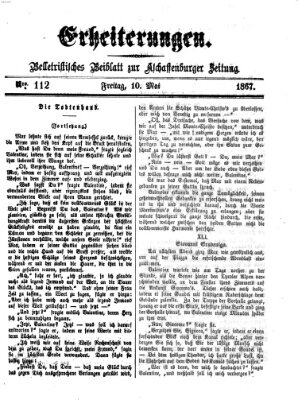 Erheiterungen (Aschaffenburger Zeitung) Freitag 10. Mai 1867