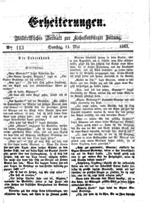 Erheiterungen (Aschaffenburger Zeitung) Samstag 11. Mai 1867