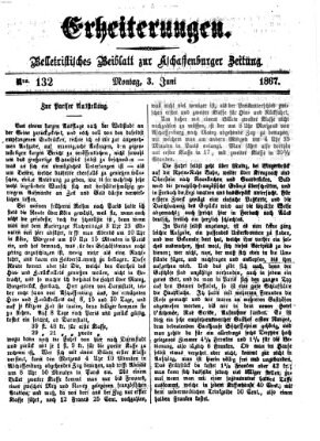 Erheiterungen (Aschaffenburger Zeitung) Montag 3. Juni 1867