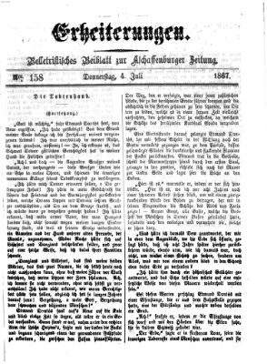 Erheiterungen (Aschaffenburger Zeitung) Donnerstag 4. Juli 1867