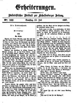 Erheiterungen (Aschaffenburger Zeitung) Samstag 13. Juli 1867