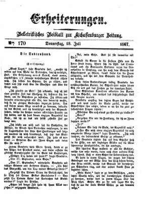 Erheiterungen (Aschaffenburger Zeitung) Donnerstag 18. Juli 1867