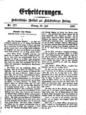 Erheiterungen (Aschaffenburger Zeitung) Montag 22. Juli 1867