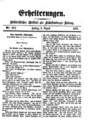 Erheiterungen (Aschaffenburger Zeitung) Freitag 2. August 1867