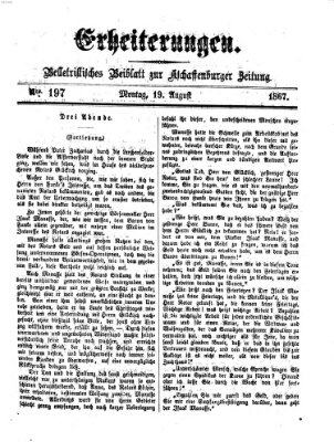 Erheiterungen (Aschaffenburger Zeitung) Montag 19. August 1867