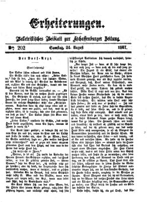 Erheiterungen (Aschaffenburger Zeitung) Samstag 24. August 1867