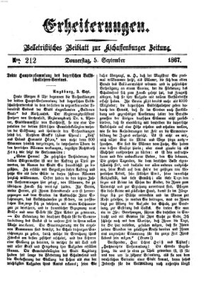 Erheiterungen (Aschaffenburger Zeitung) Donnerstag 5. September 1867