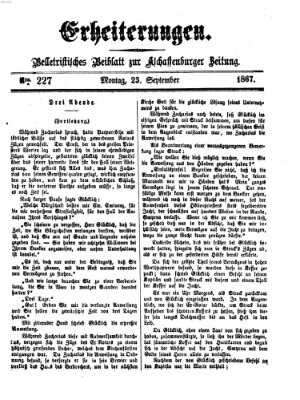 Erheiterungen (Aschaffenburger Zeitung) Montag 23. September 1867