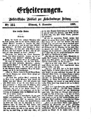 Erheiterungen (Aschaffenburger Zeitung) Mittwoch 6. November 1867