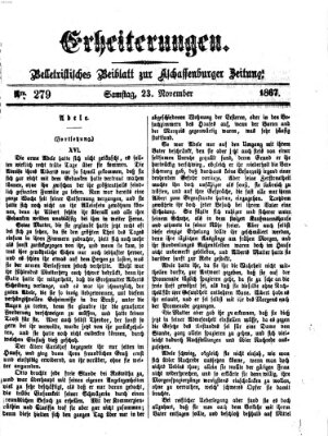 Erheiterungen (Aschaffenburger Zeitung) Samstag 23. November 1867