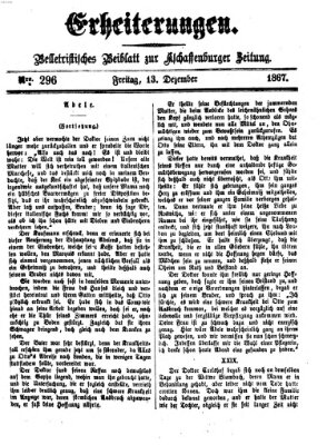 Erheiterungen (Aschaffenburger Zeitung) Freitag 13. Dezember 1867