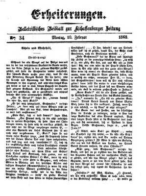 Erheiterungen (Aschaffenburger Zeitung) Montag 10. Februar 1868