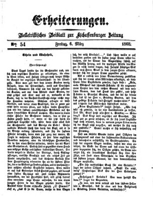 Erheiterungen (Aschaffenburger Zeitung) Freitag 6. März 1868