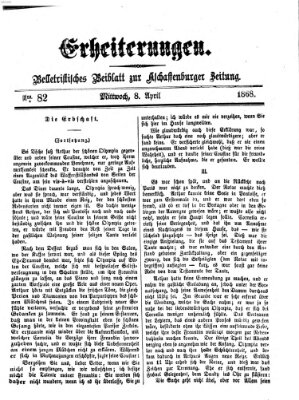 Erheiterungen (Aschaffenburger Zeitung) Mittwoch 8. April 1868