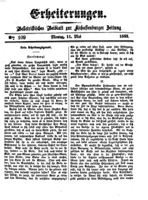 Erheiterungen (Aschaffenburger Zeitung) Montag 11. Mai 1868