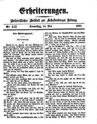 Erheiterungen (Aschaffenburger Zeitung) Donnerstag 14. Mai 1868