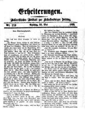 Erheiterungen (Aschaffenburger Zeitung) Samstag 23. Mai 1868