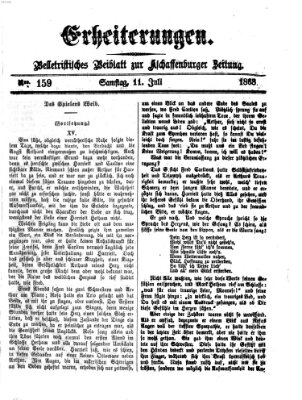 Erheiterungen (Aschaffenburger Zeitung) Samstag 11. Juli 1868