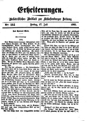 Erheiterungen (Aschaffenburger Zeitung) Freitag 17. Juli 1868